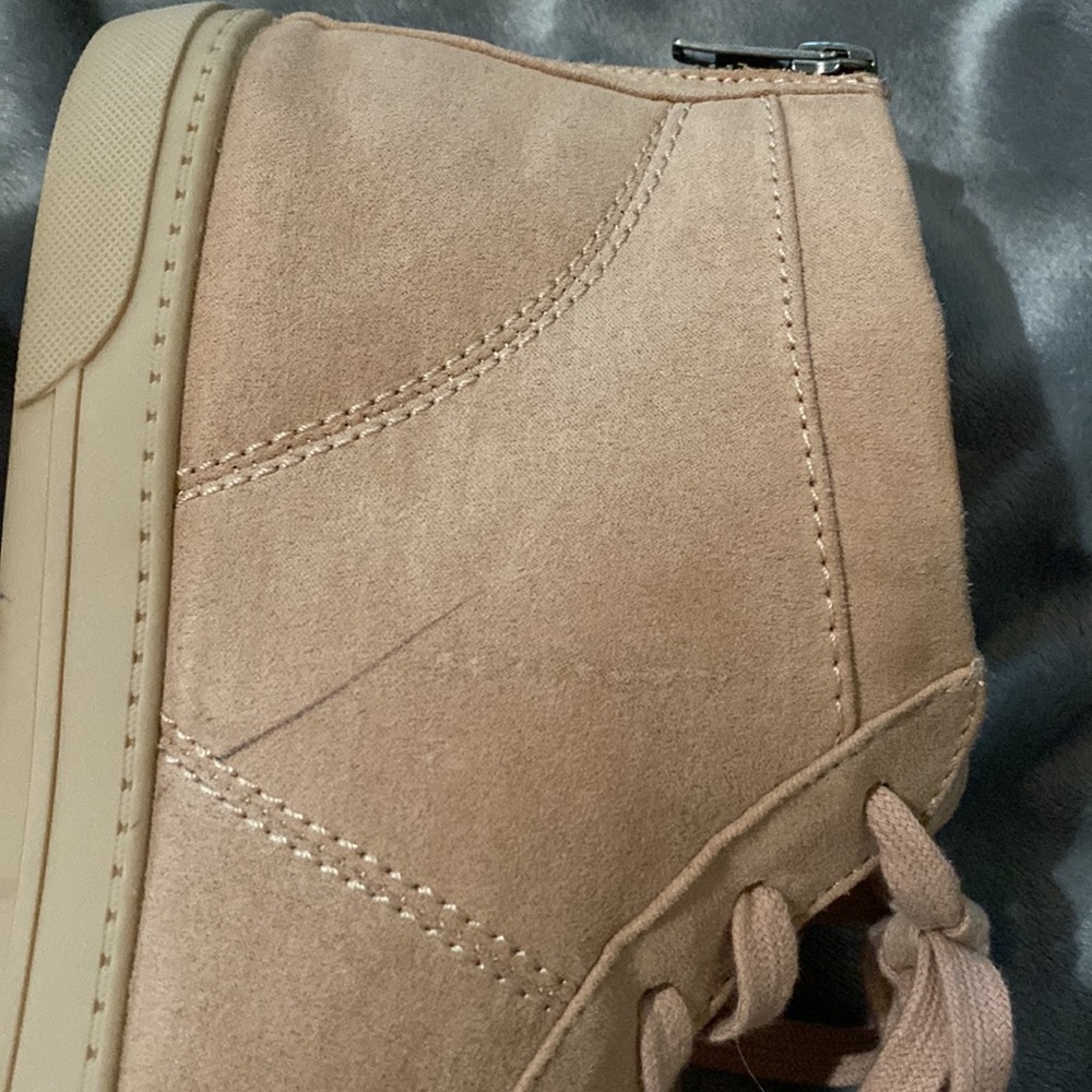 Blush color lace up boots - Picture 10 of 15